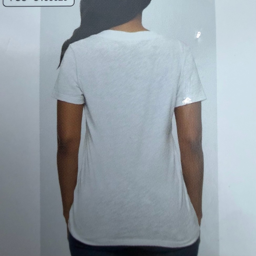 Felina Ladies V-Neck Slub Tee, XS - Picture 2 of 3